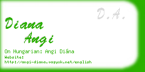 diana angi business card