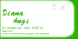 diana angi business card